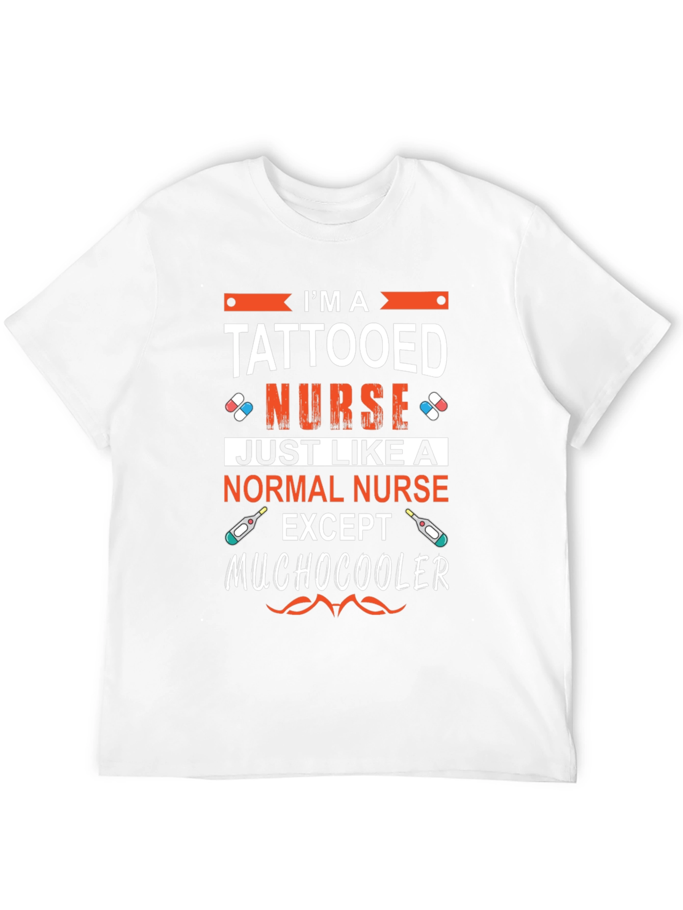 Tattooed Nurse Graphic T-Shirt - Cool Medical Apparel
