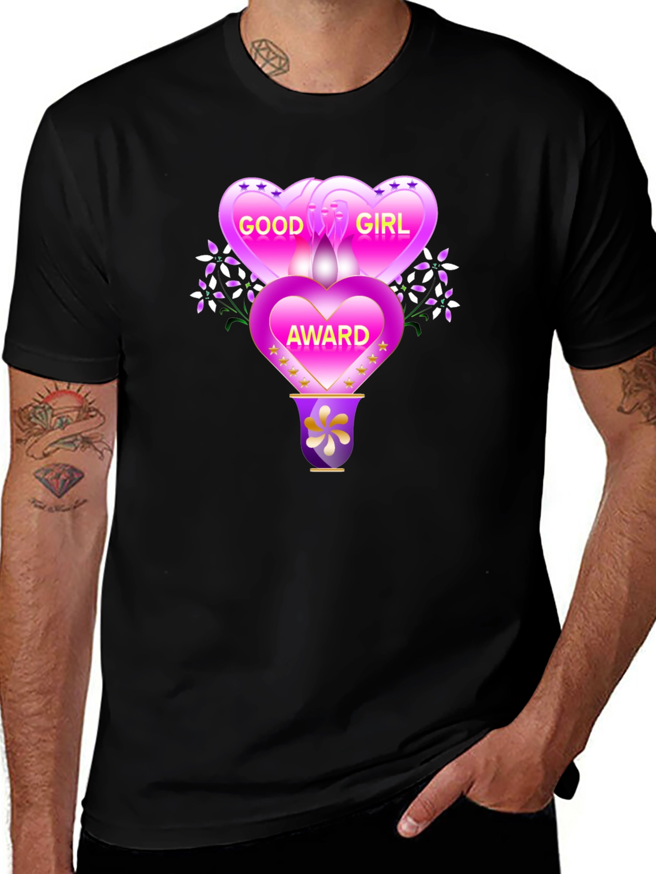Good Girl Award Graphic Tee - Novelty T-Shirt