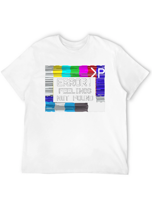 Error Feelings Not Found T-Shirt - Black Graphic Tee