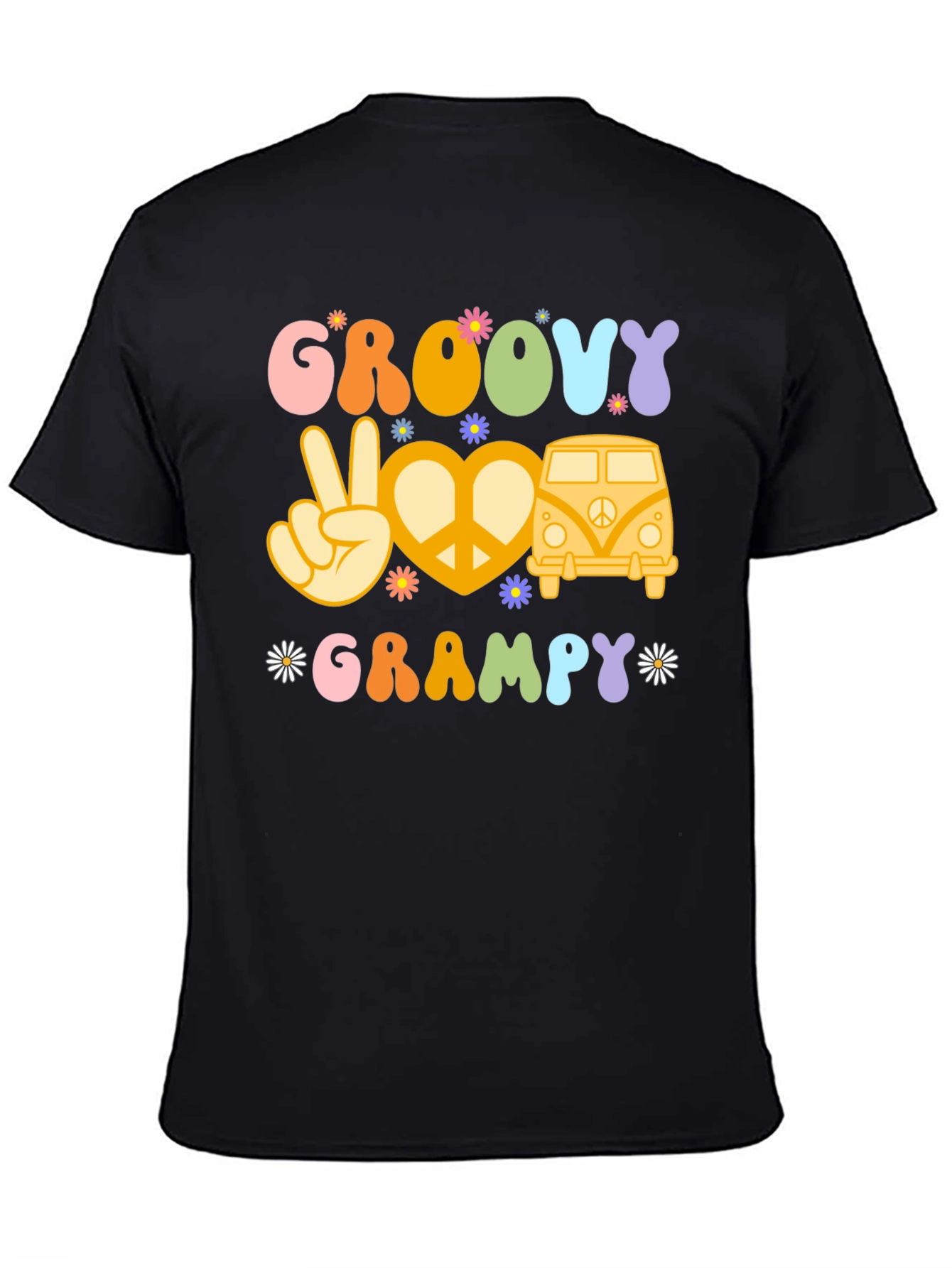 Groovy Grampy Hippie Peace T-Shirt