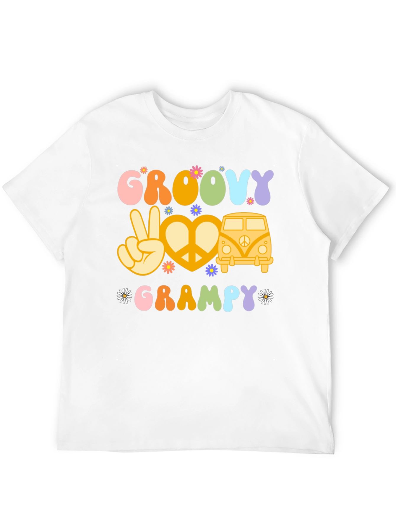 Groovy Grampy Hippie Peace T-Shirt