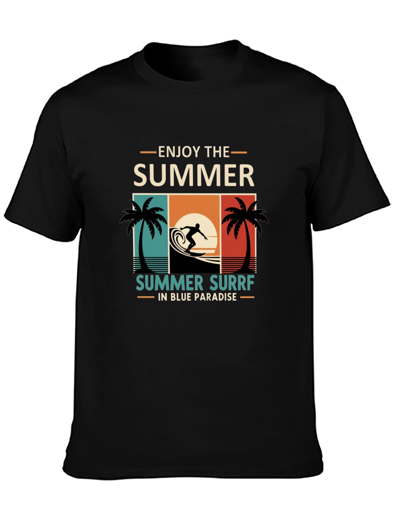 Summer Surf T-Shirt - Enjoy The Summer in Paradise