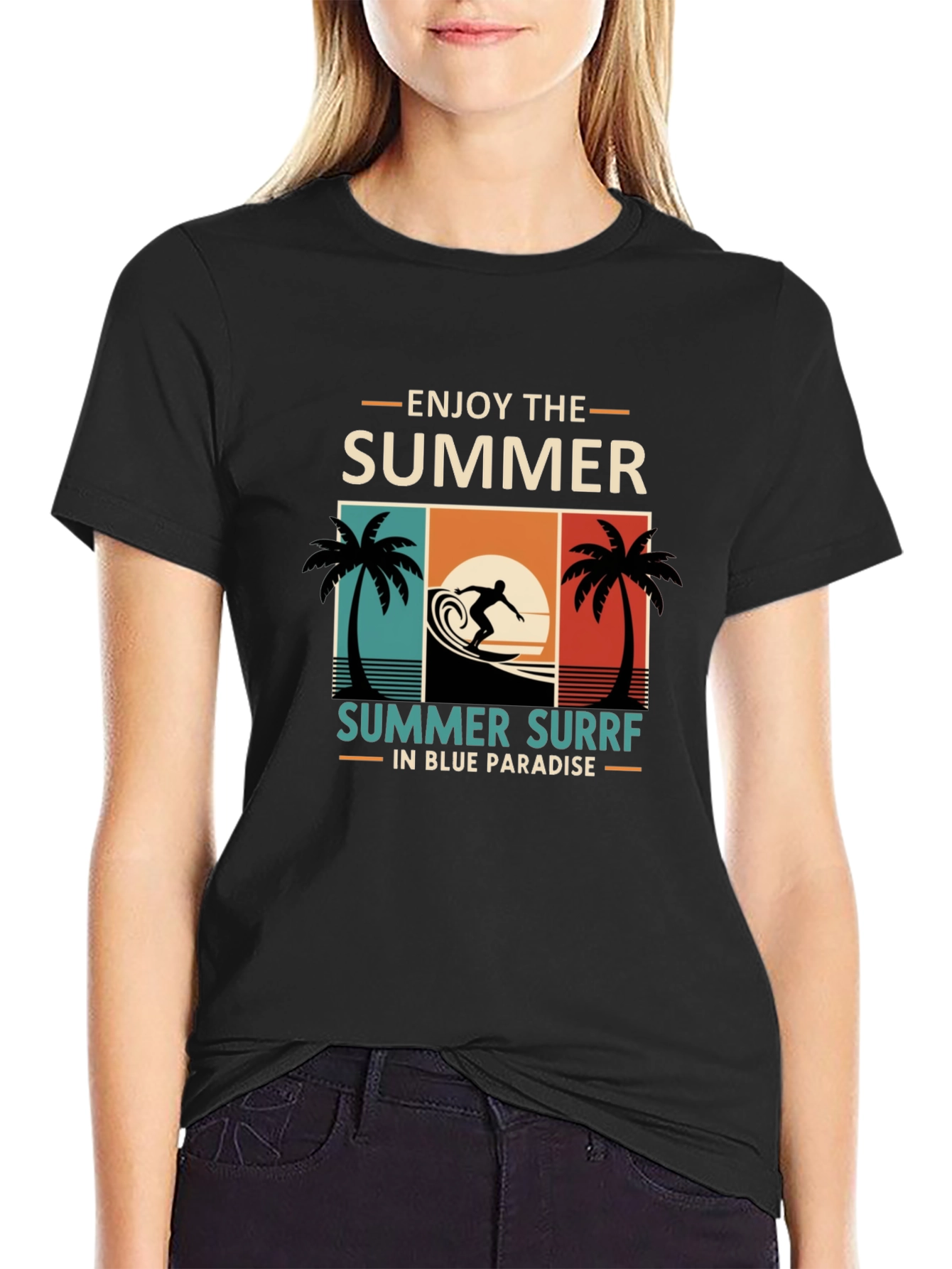 Summer Surf T-Shirt - Enjoy The Summer in Paradise