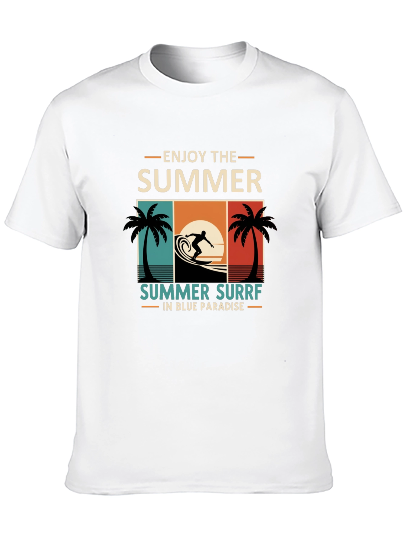 Summer Surf T-Shirt - Enjoy The Summer in Paradise