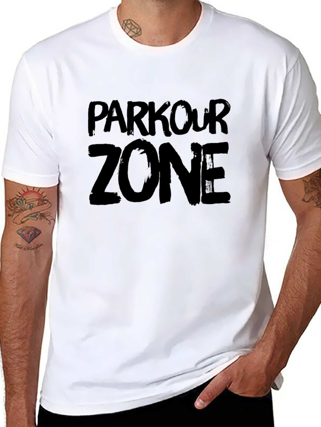 Parkour Zone Black Graphic T-Shirt