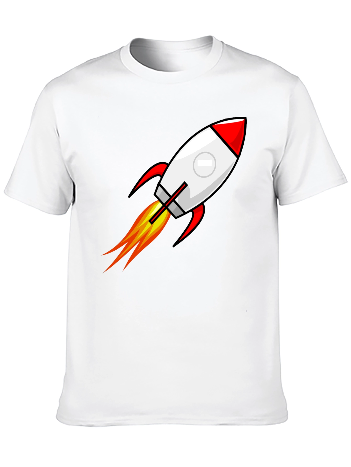 Rocket Launch Graphic Black T-Shirt