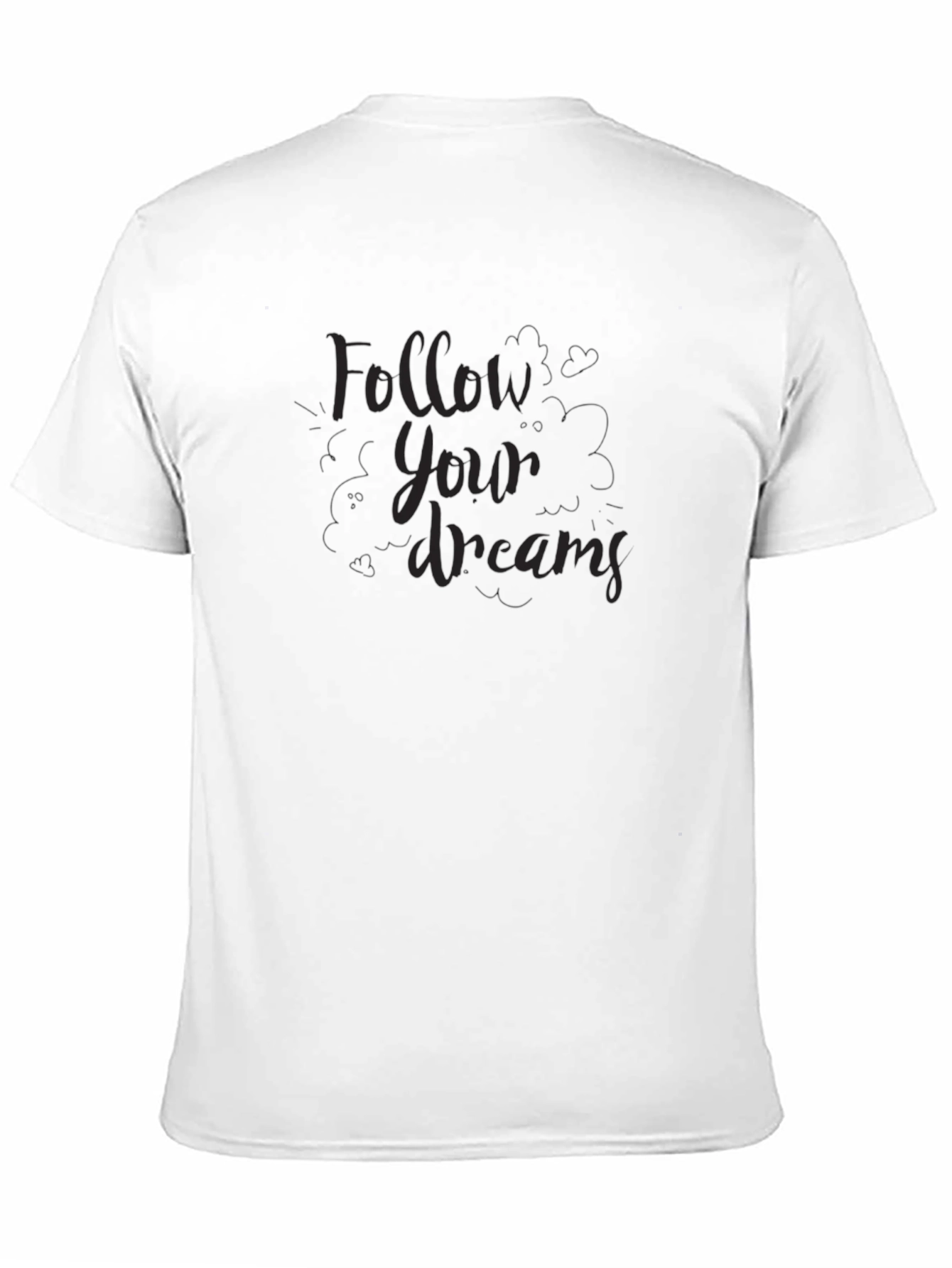Follow Your Dreams Black Graphic T-Shirt