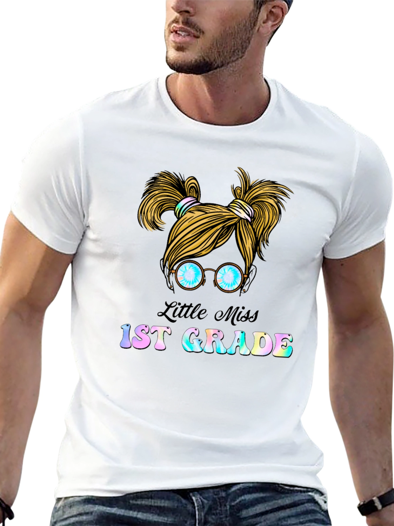 Little Miss 1st Grade Black T-Shirt