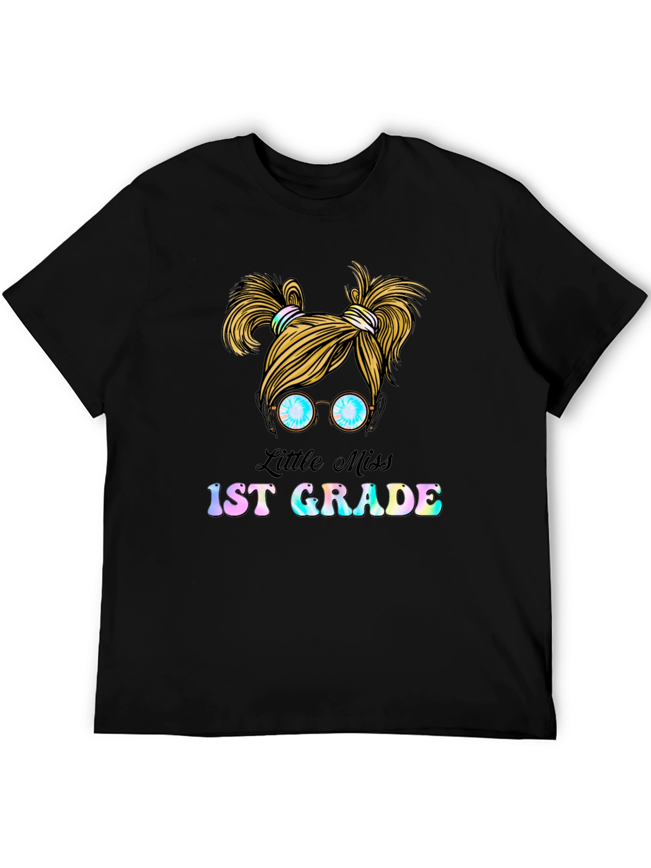 Little Miss 1st Grade Black T-Shirt
