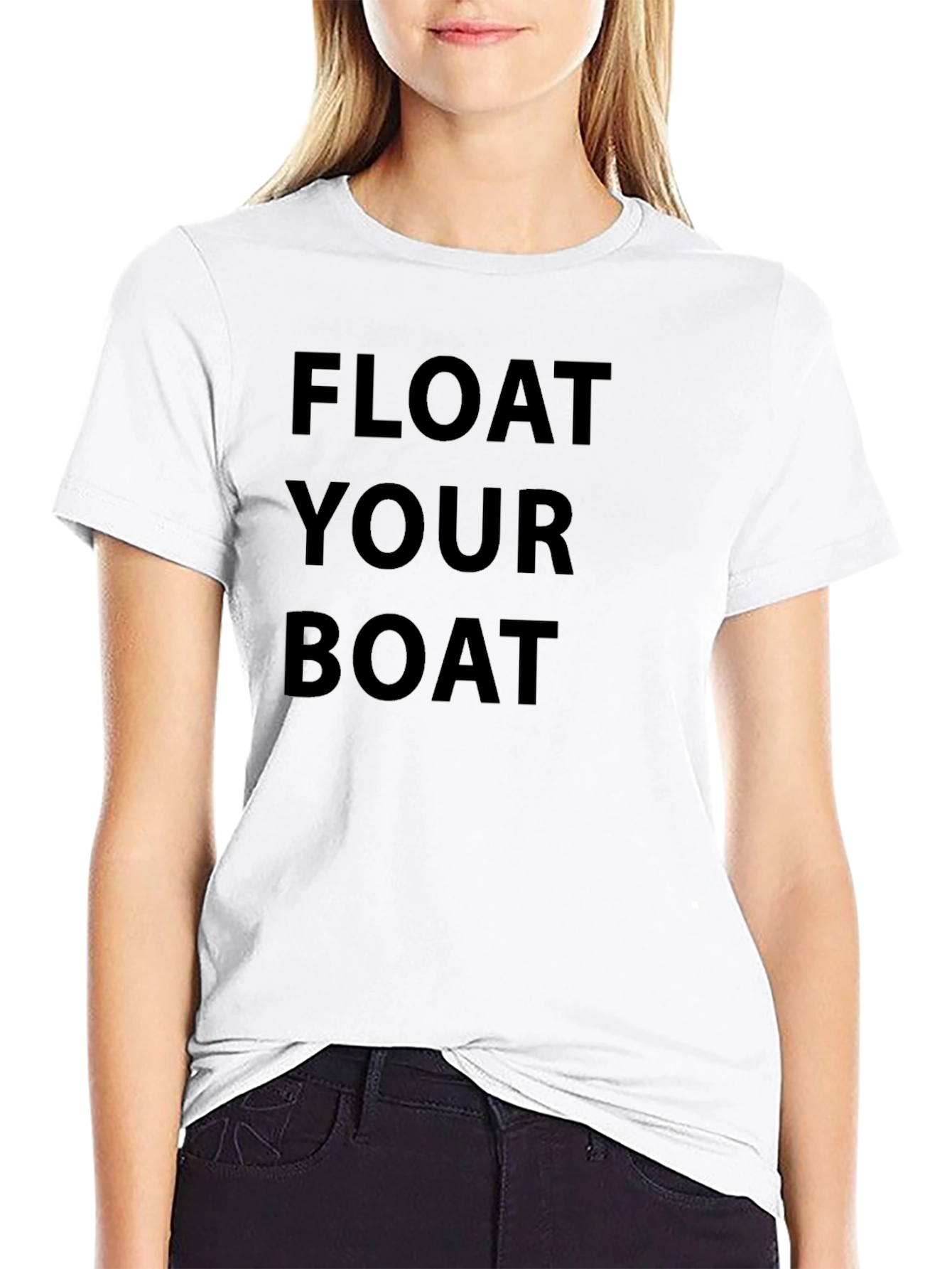 Float Your Boat Graphic Tee - Black Cotton T-Shirt
