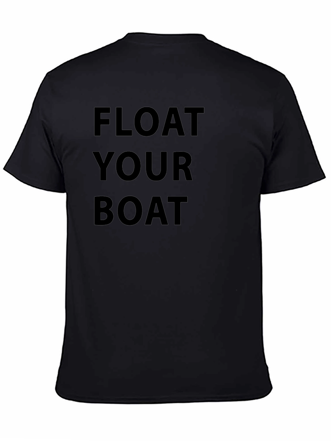 Float Your Boat Graphic Tee - Black Cotton T-Shirt