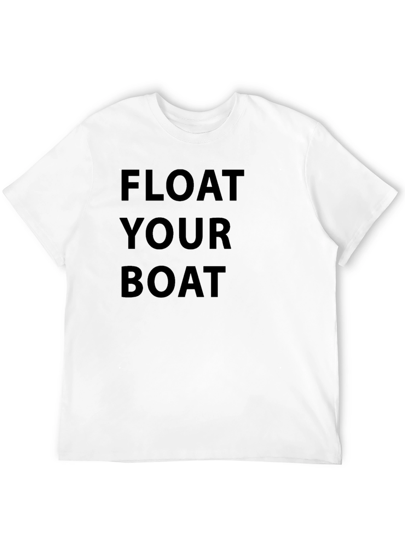 Float Your Boat Graphic Tee - Black Cotton T-Shirt