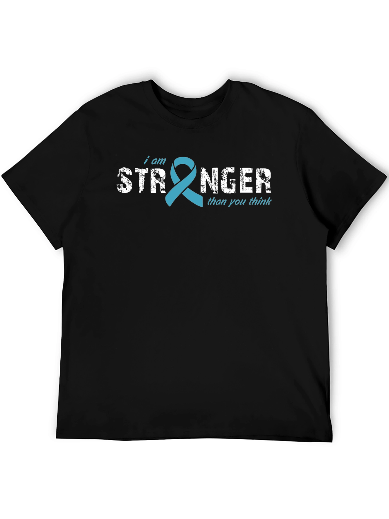 I am Stronger Ribbon T-Shirt - Teal Awareness