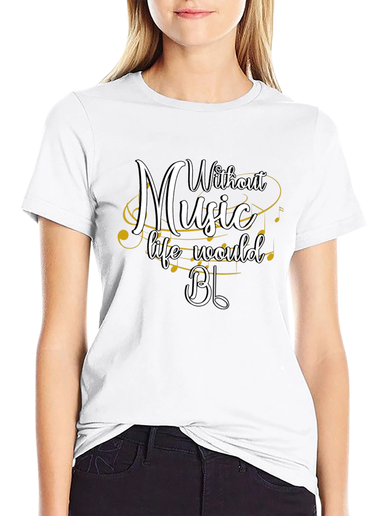 Music Lover T-Shirt - Life Would B Flat