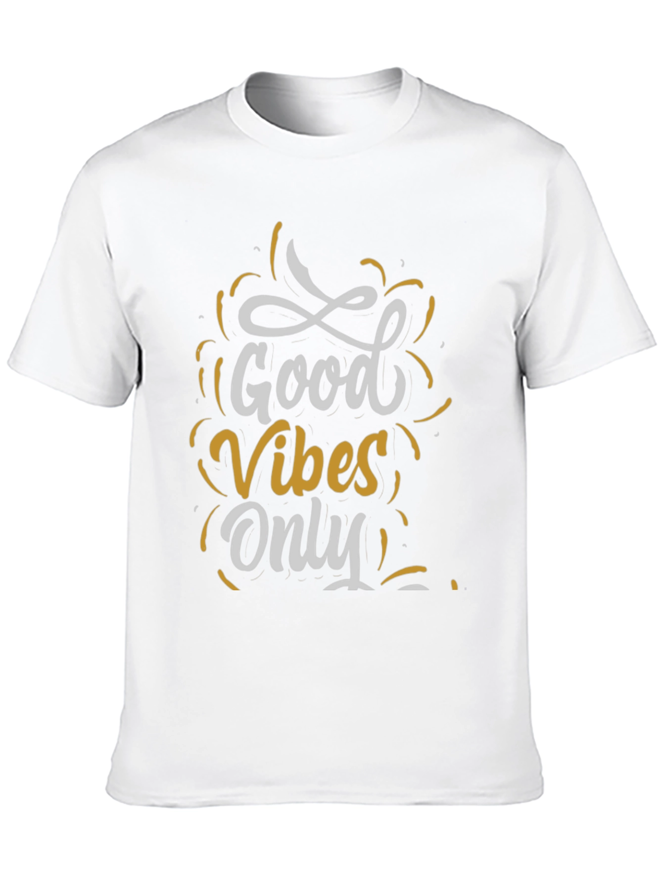 Good Vibes Only Graphic Tee - Casual Black T-Shirt