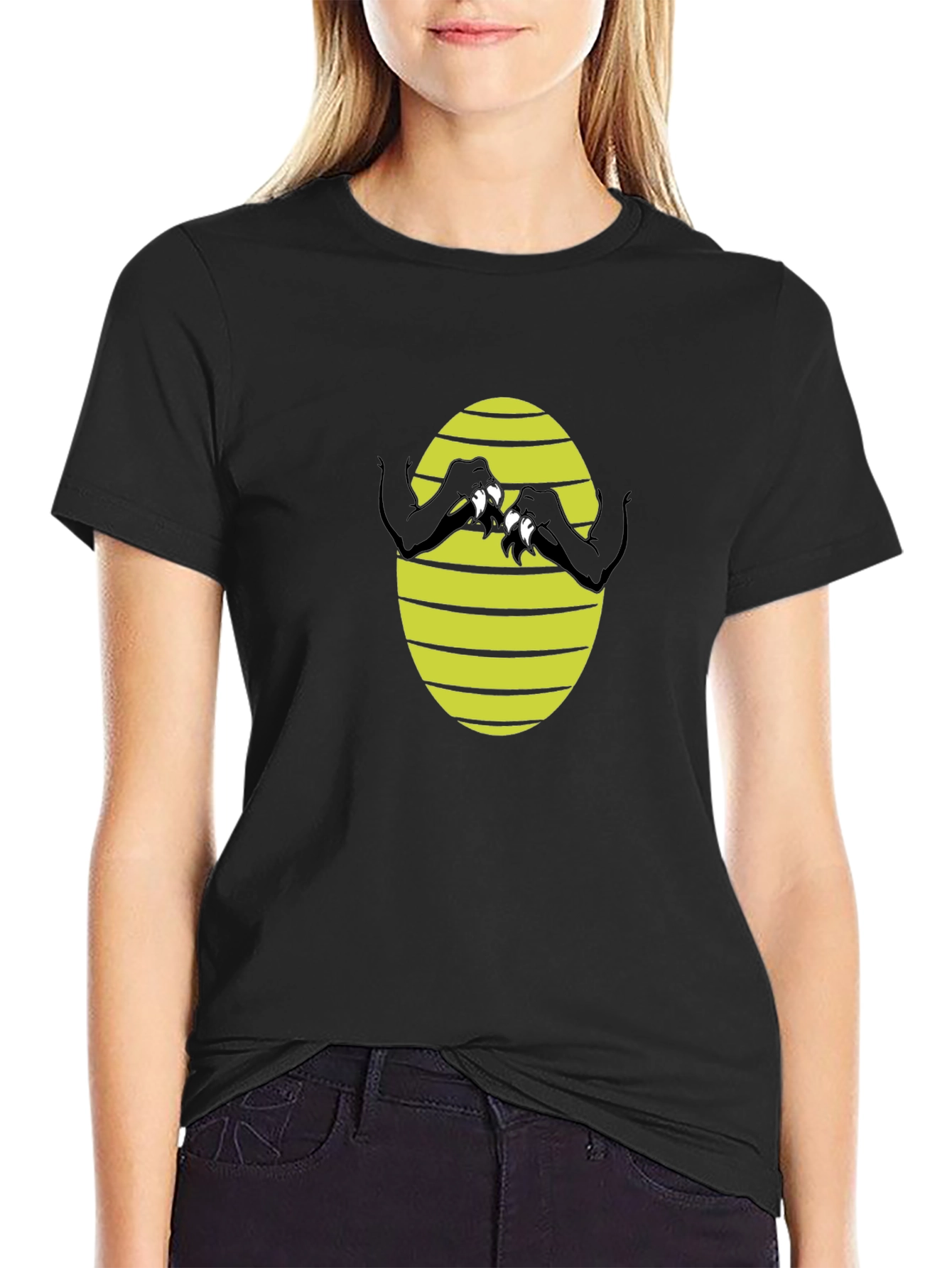 Clawed Graphic Tee - Black Cotton Shirt