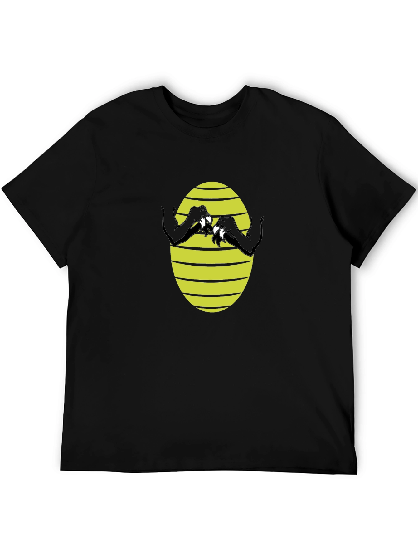 Clawed Graphic Tee - Black Cotton Shirt