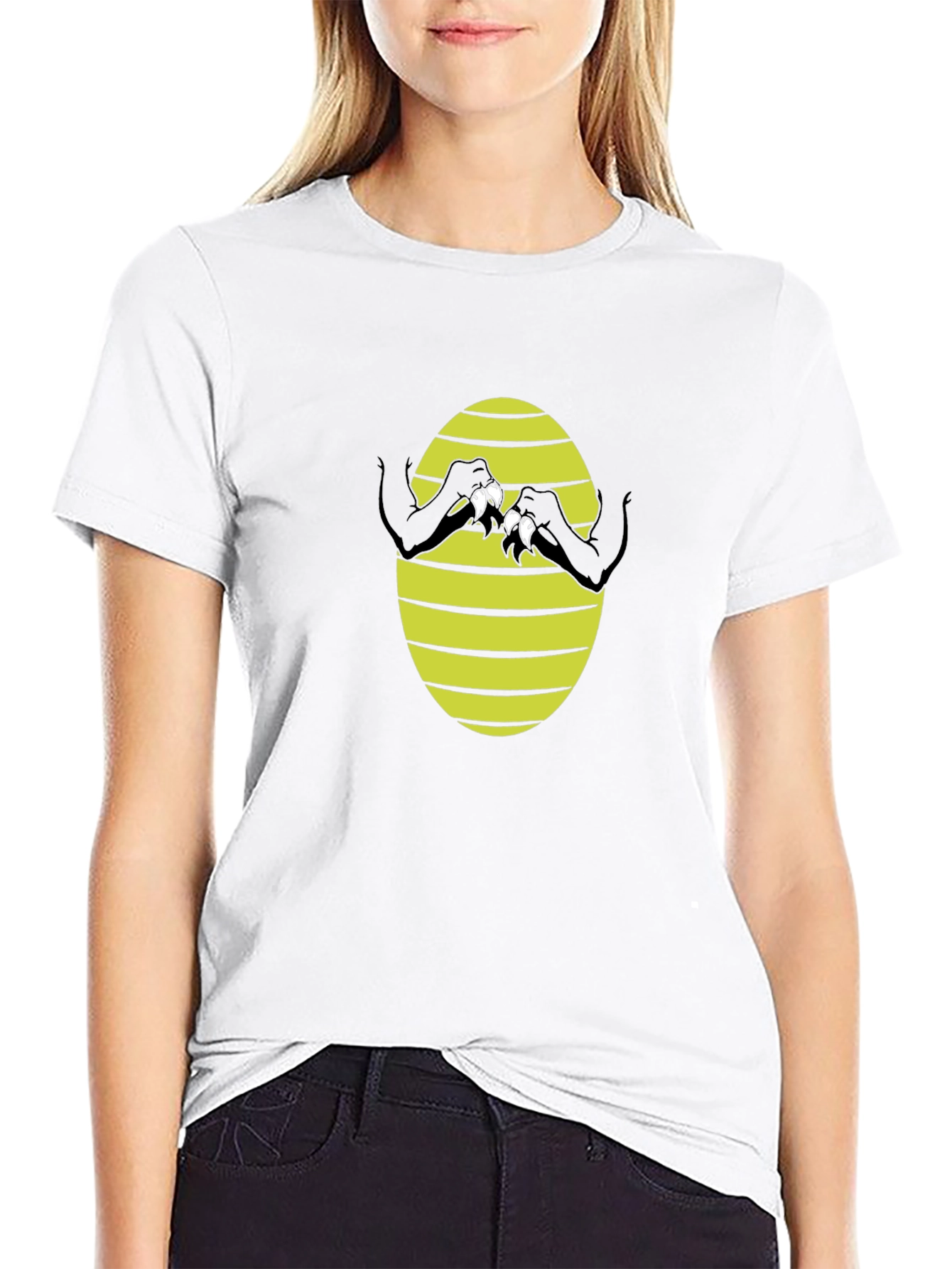 Clawed Graphic Tee - Black Cotton Shirt