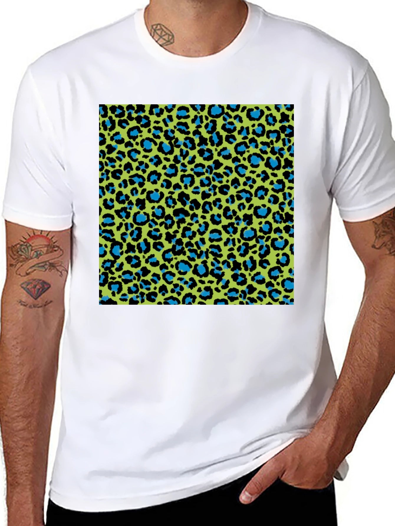 Vibrant Leopard Print T-Shirt - Bold Style