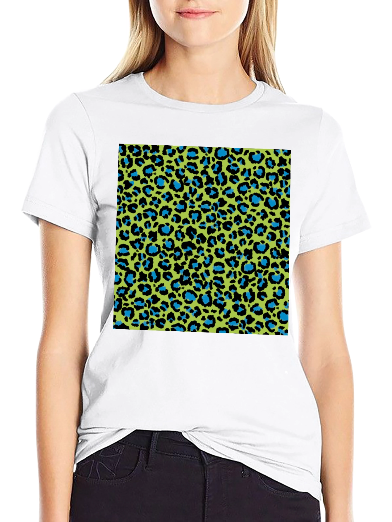 Vibrant Leopard Print T-Shirt - Bold Style