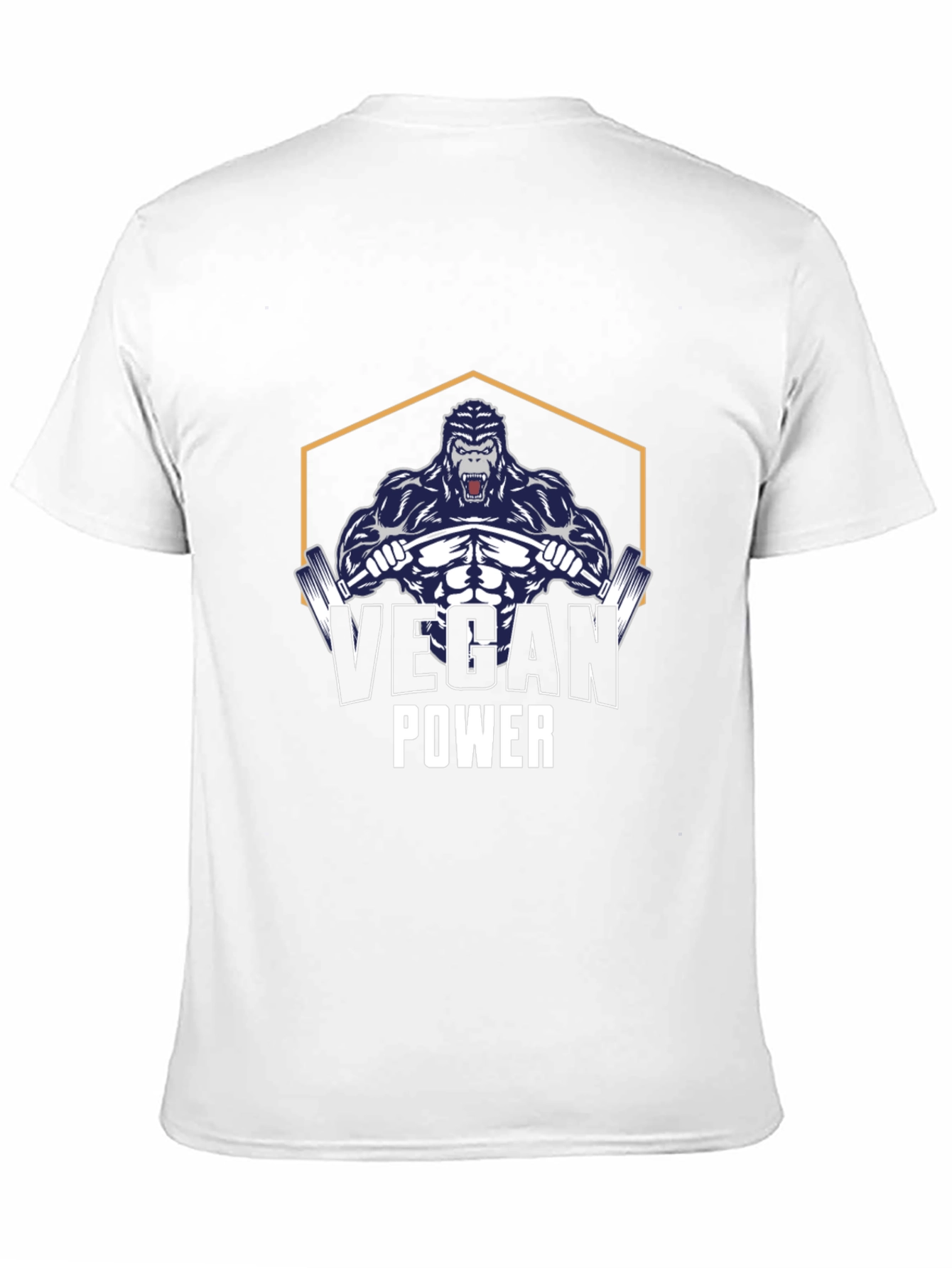 Vegan Power Gorilla Black T-Shirt