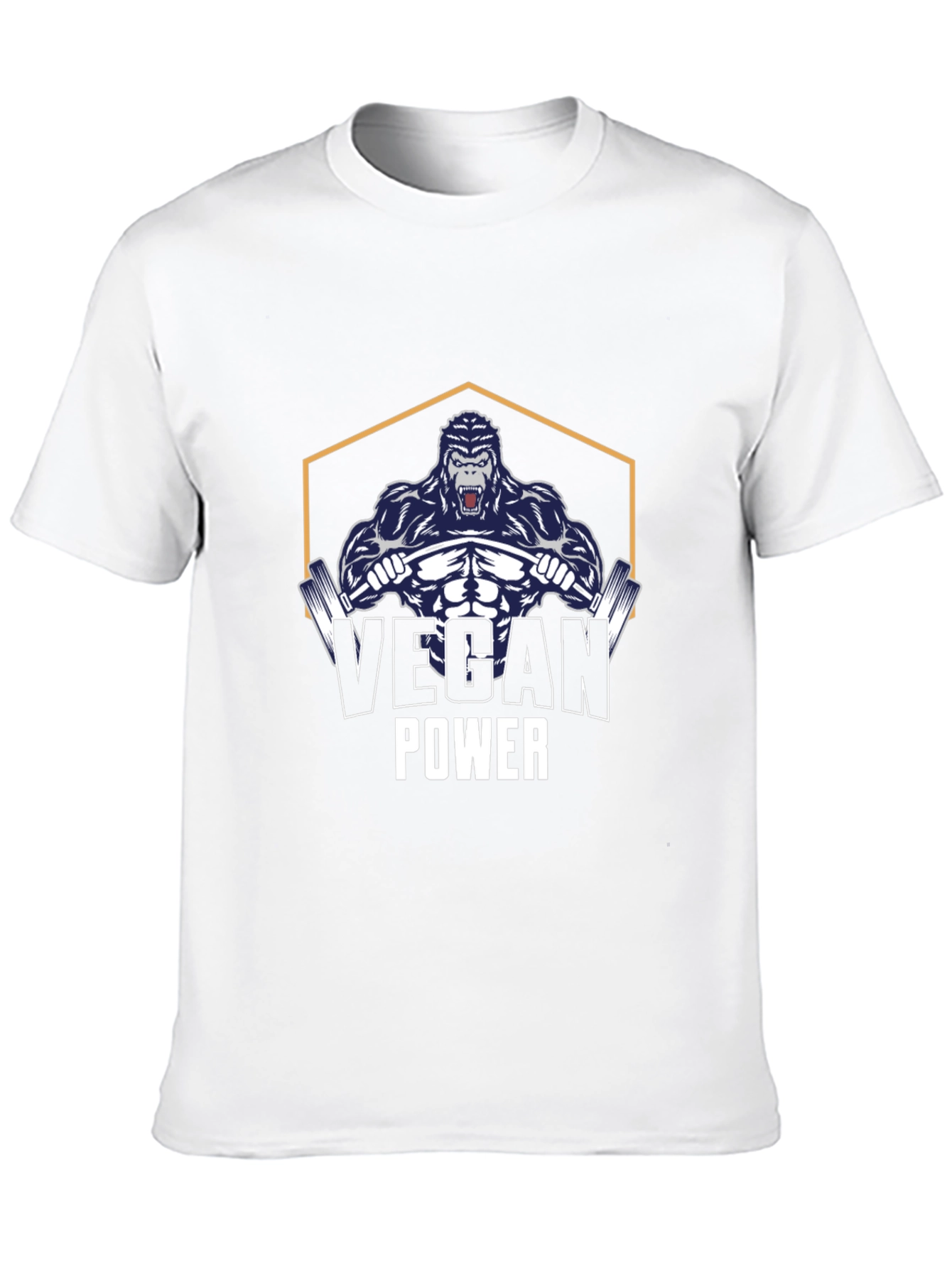 Vegan Power Gorilla Black T-Shirt