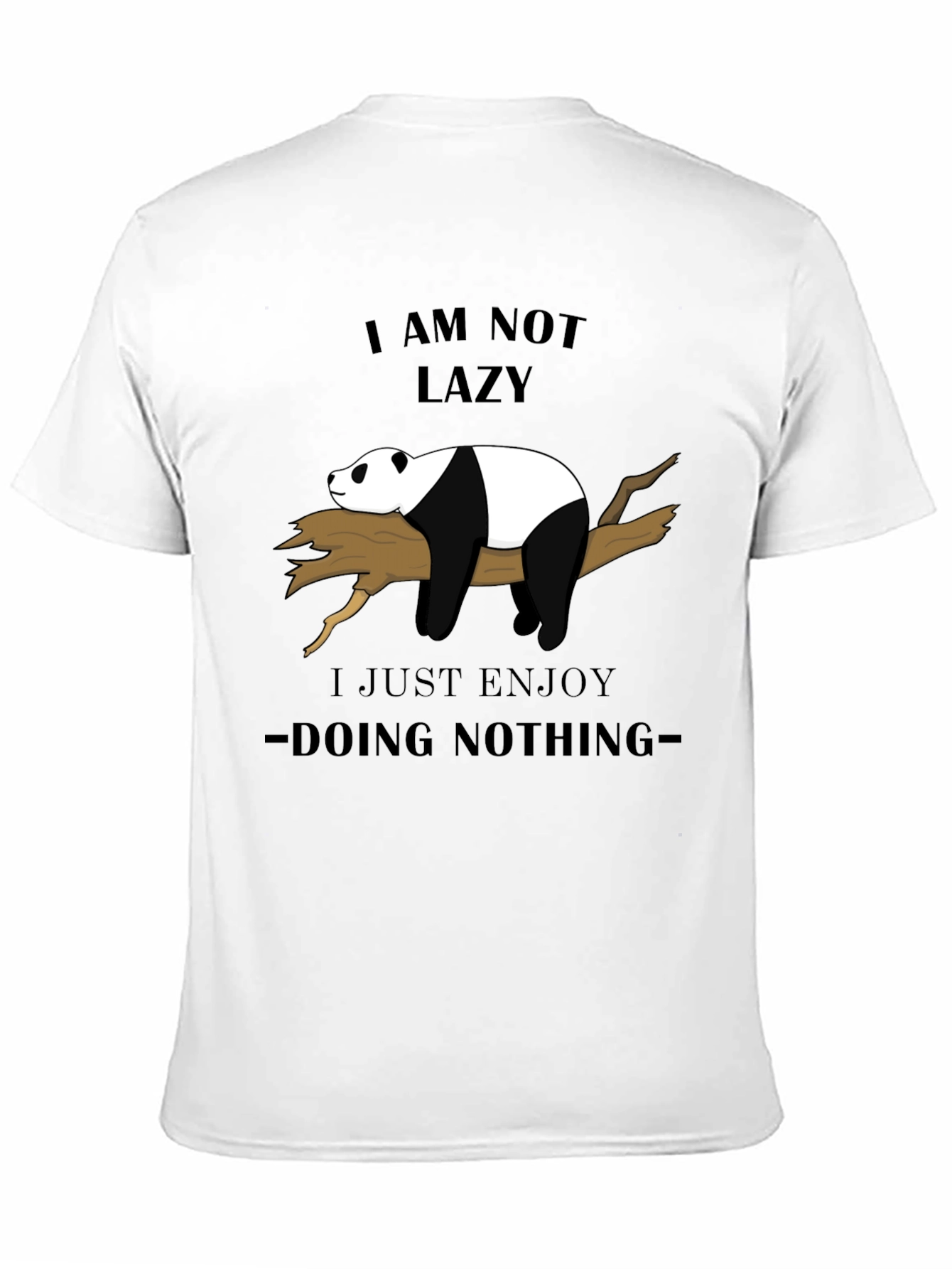 Lazy Panda Graphic Tee - Enjoy Doing Nothing