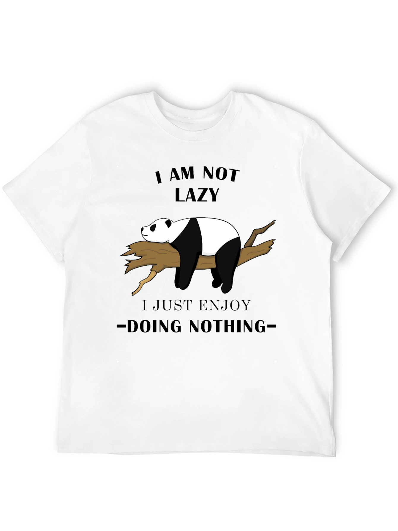 Lazy Panda Graphic Tee - Enjoy Doing Nothing