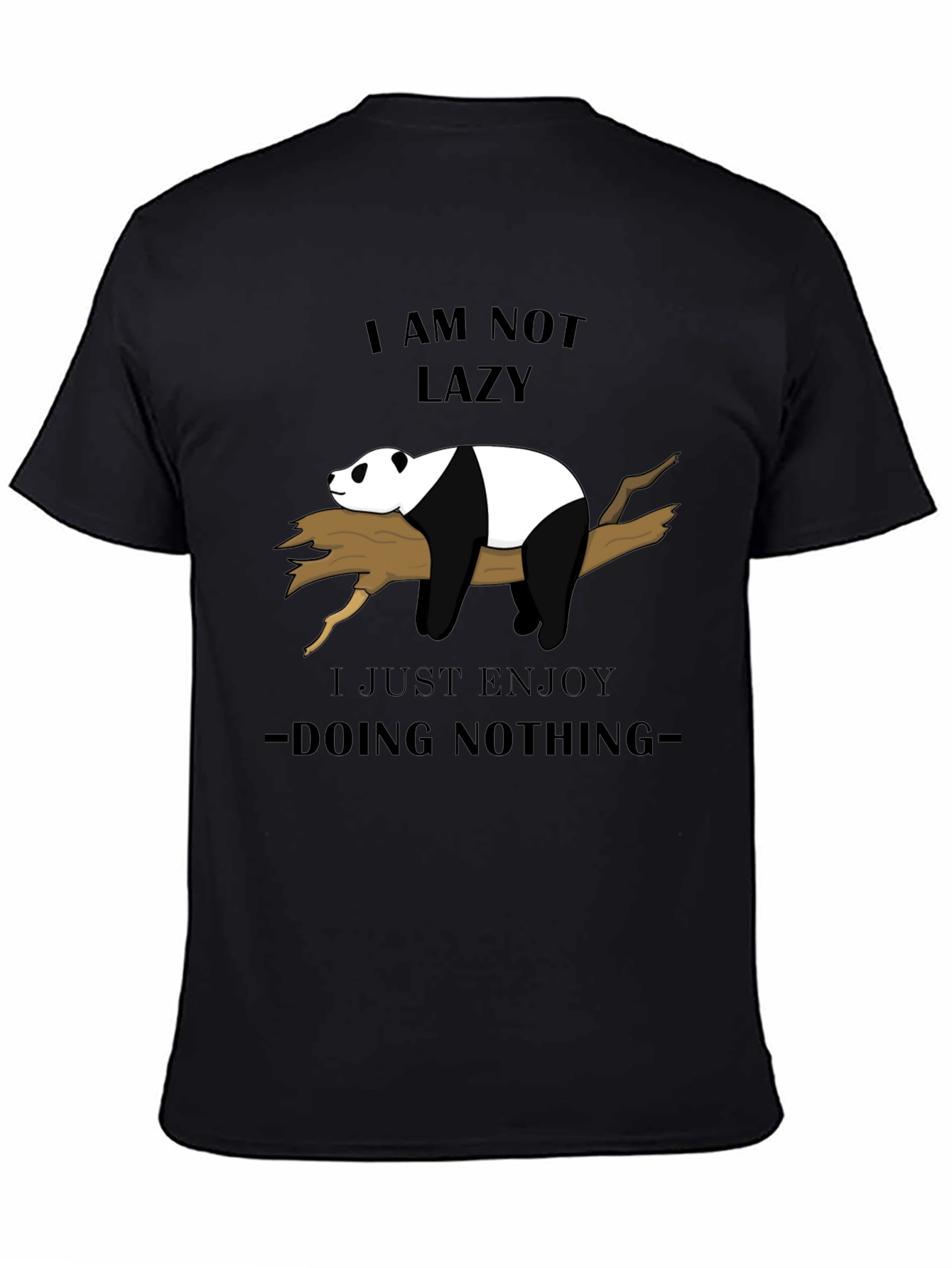 Lazy Panda Graphic Tee - Enjoy Doing Nothing