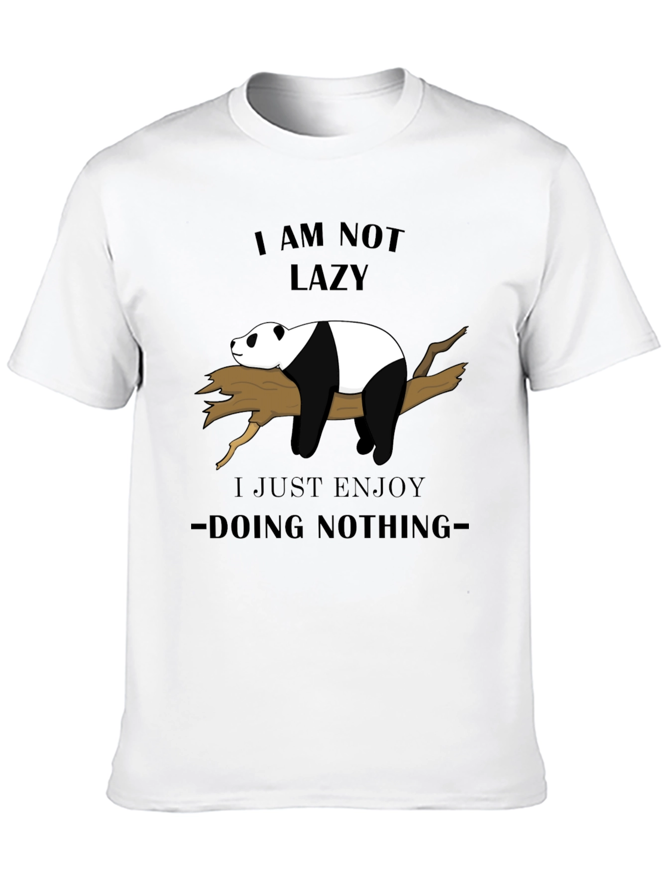 Lazy Panda Graphic Tee - Enjoy Doing Nothing