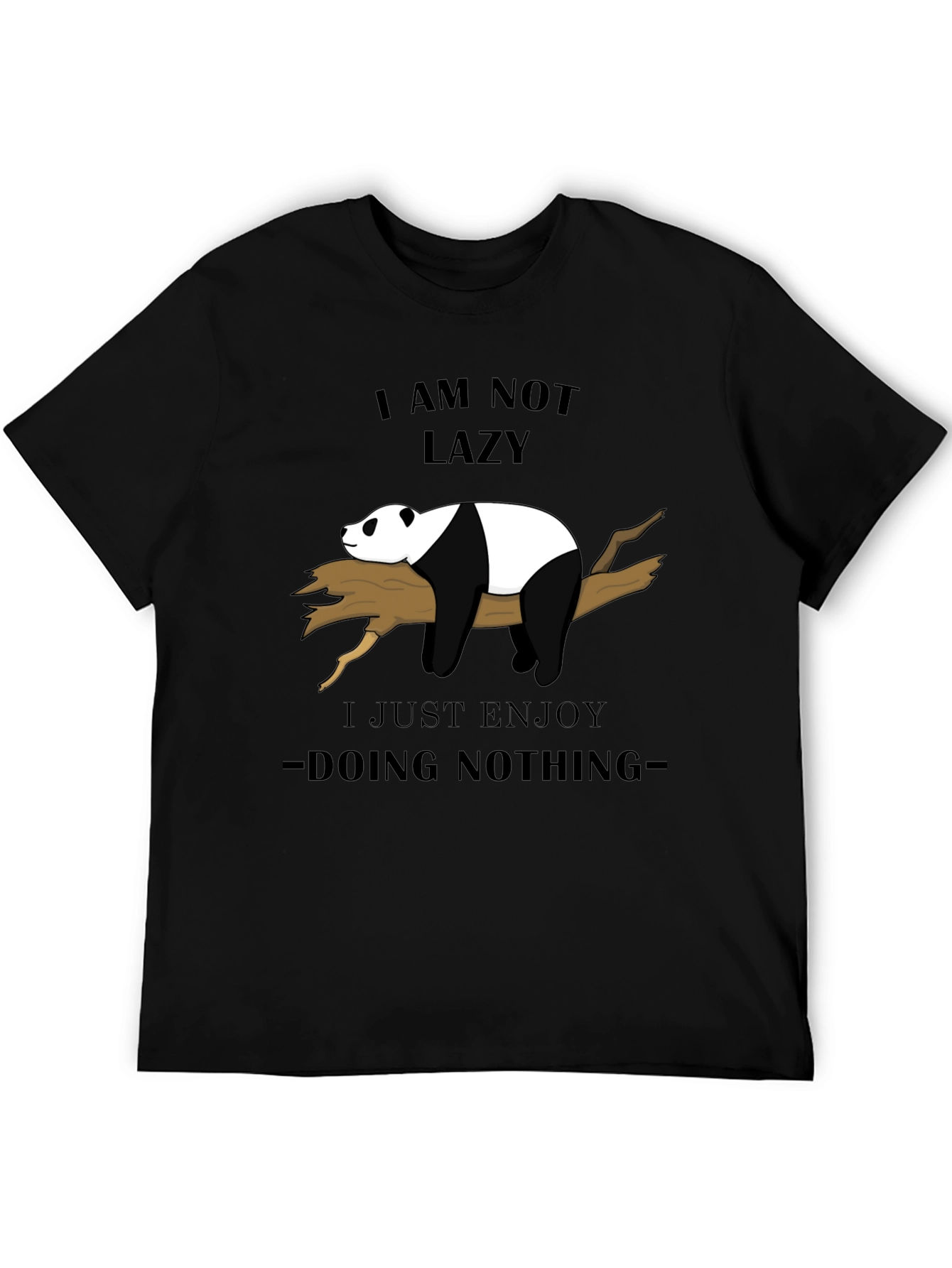 Lazy Panda Graphic Tee - Enjoy Doing Nothing