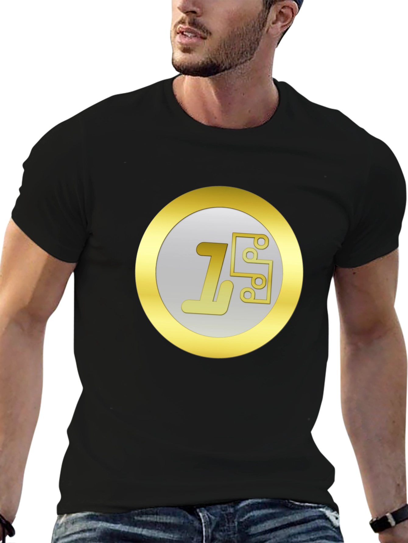 Tech Logo Graphic Tee - Modern Circuit Design