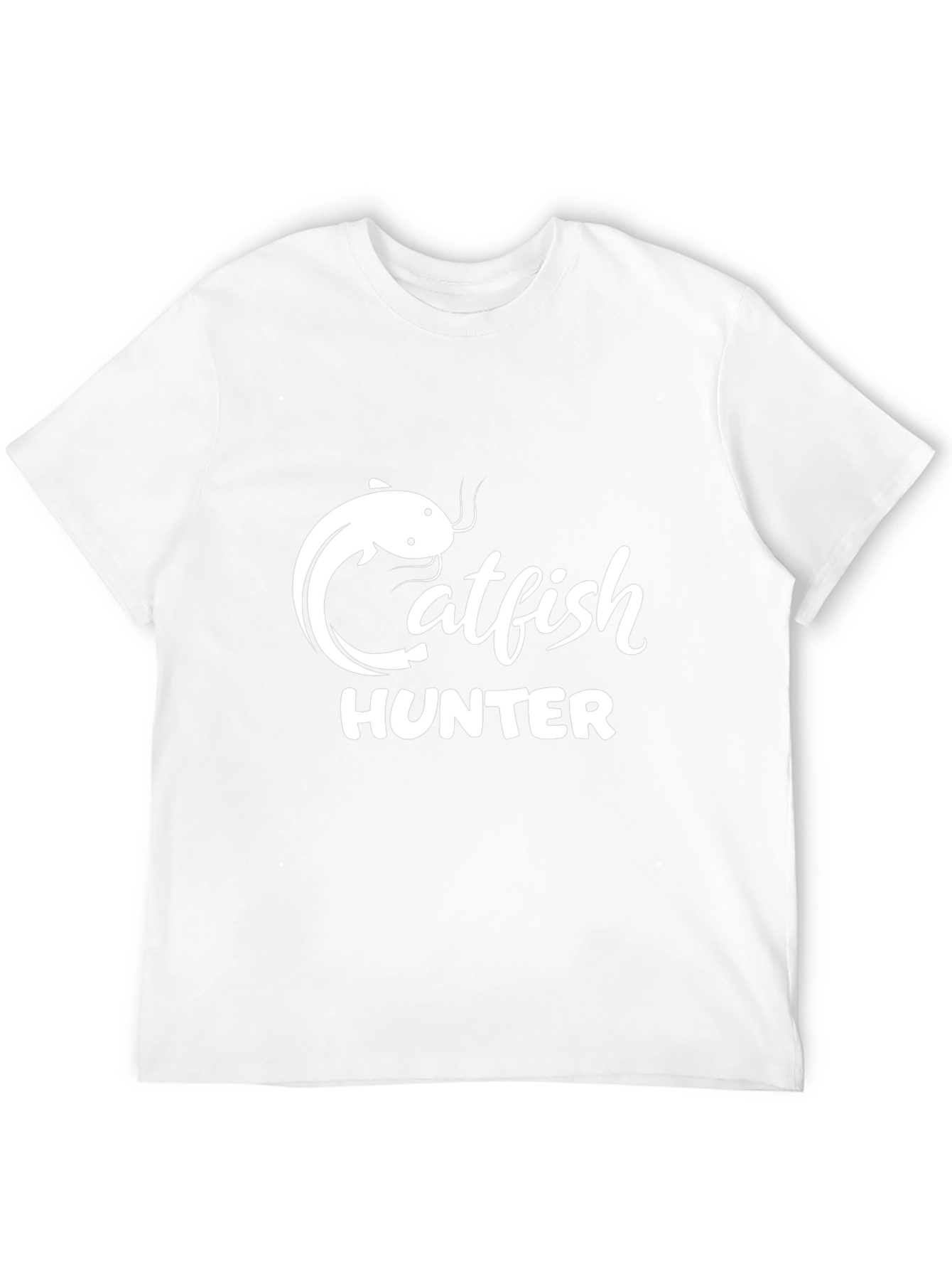 Catfish Hunter Graphic Tee - Black Cotton T-Shirt