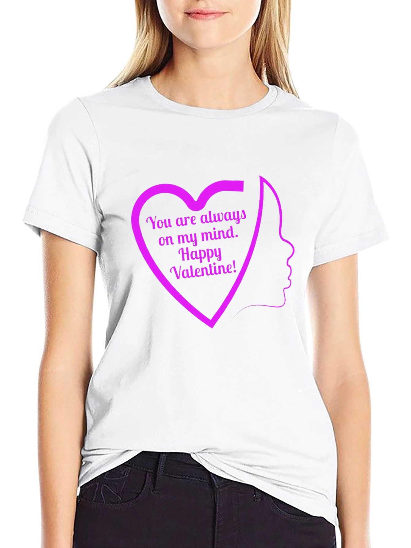 Valentines Day Heart T-Shirt - Always On My Mind!