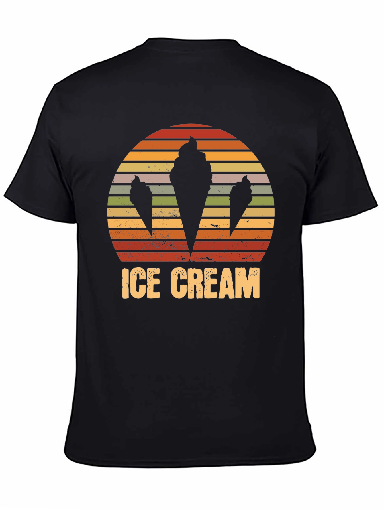 Retro Ice Cream Cone Graphic T-Shirt