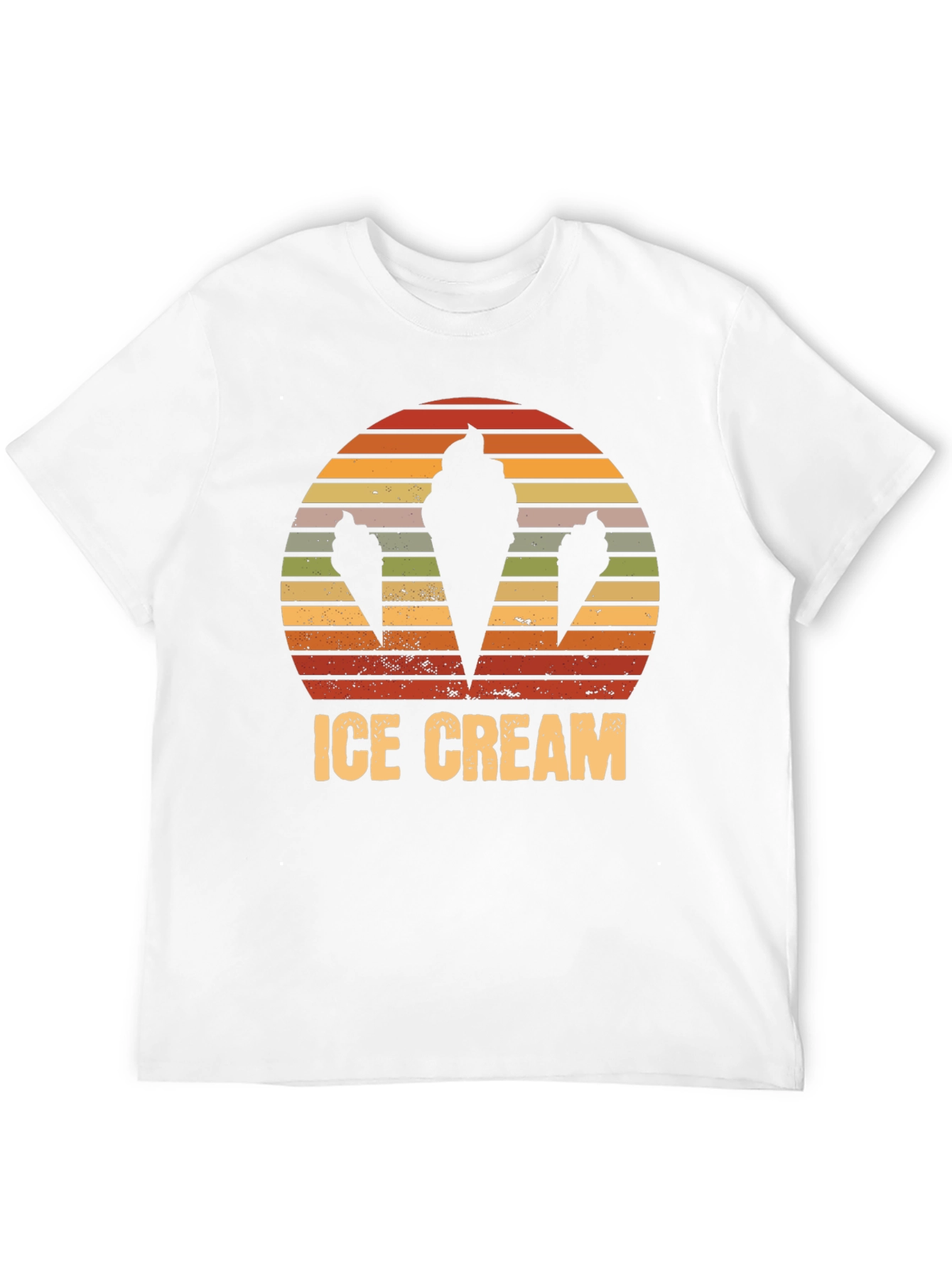 Retro Ice Cream Cone Graphic T-Shirt