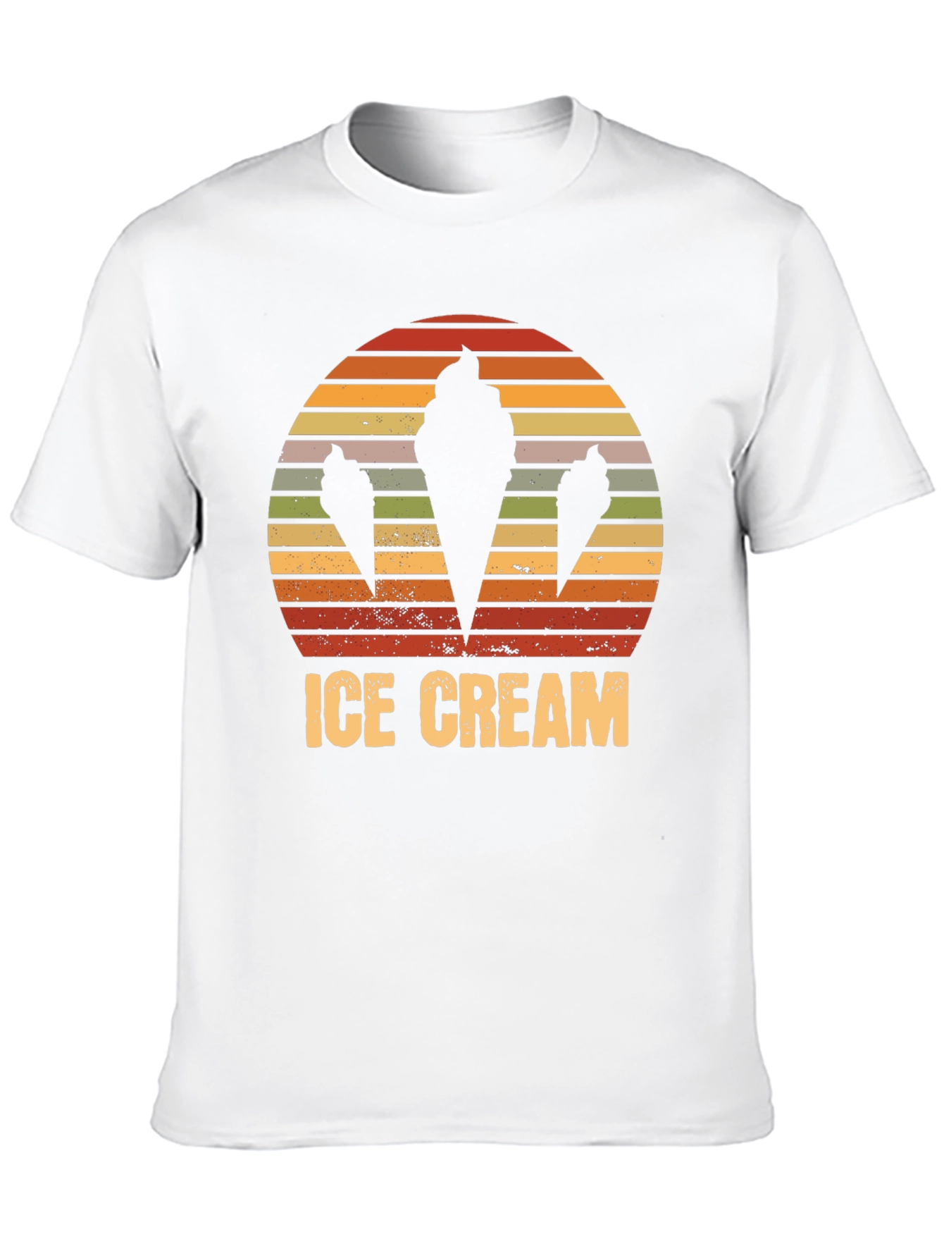 Retro Ice Cream Cone Graphic T-Shirt