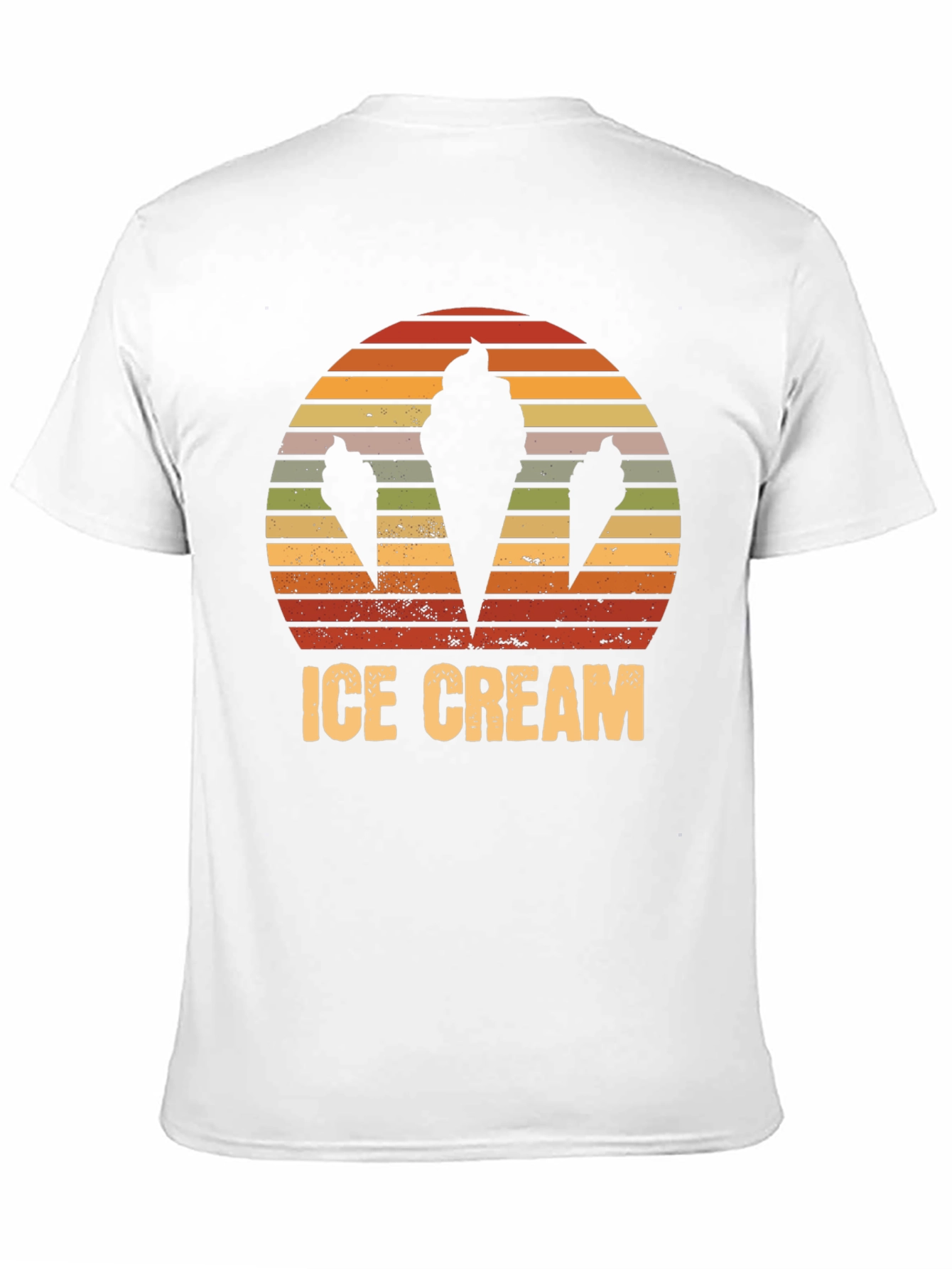 Retro Ice Cream Cone Graphic T-Shirt