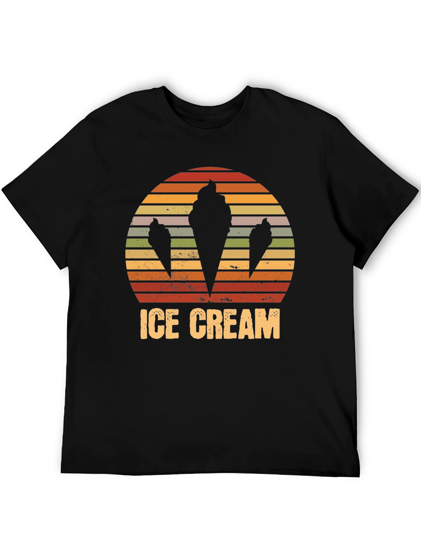 Retro Ice Cream Cone Graphic T-Shirt