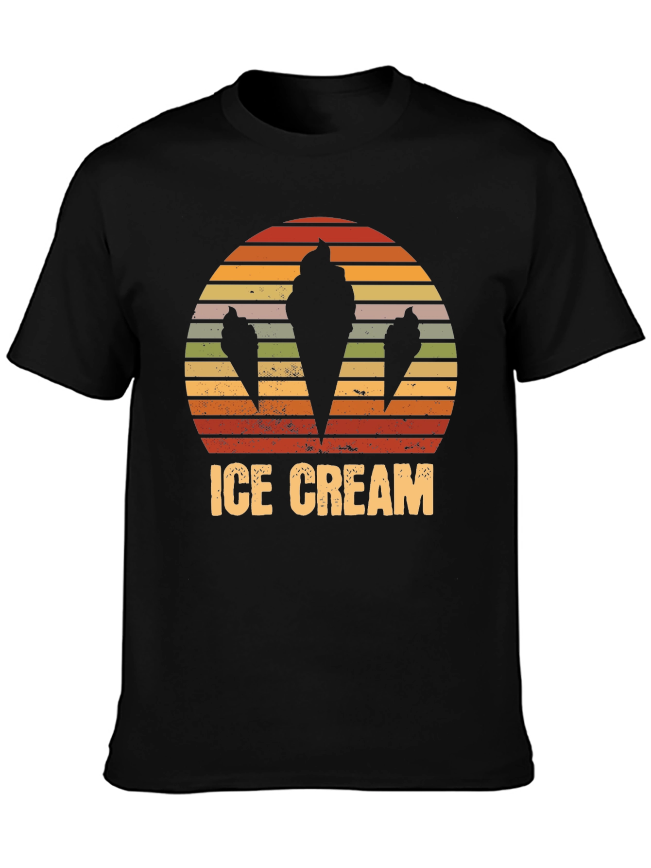 Retro Ice Cream Cone Graphic T-Shirt