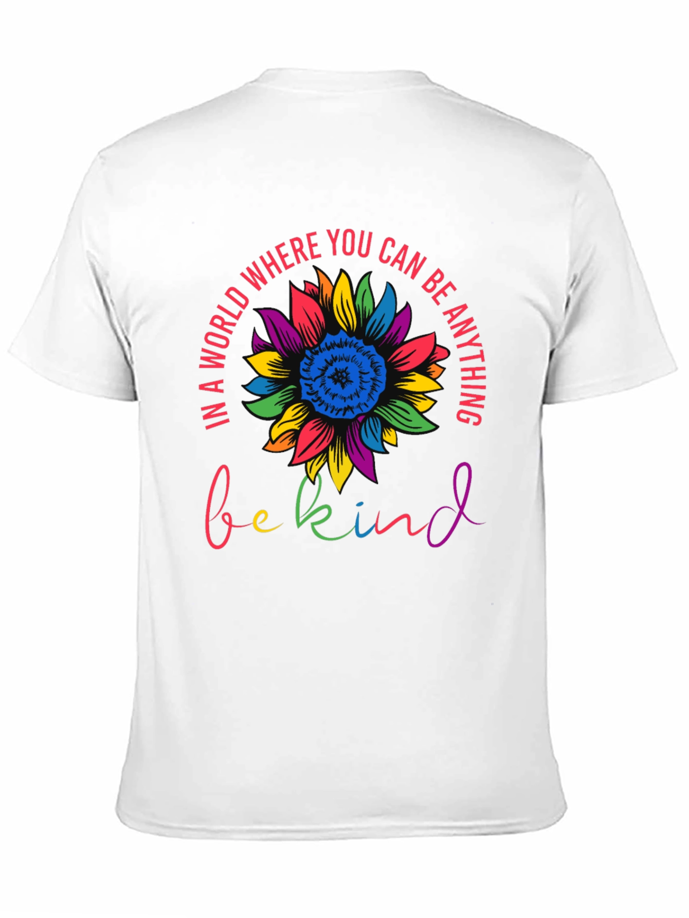 Be Kind Sunflower Graphic Tee - Inspirational T-Shirt
