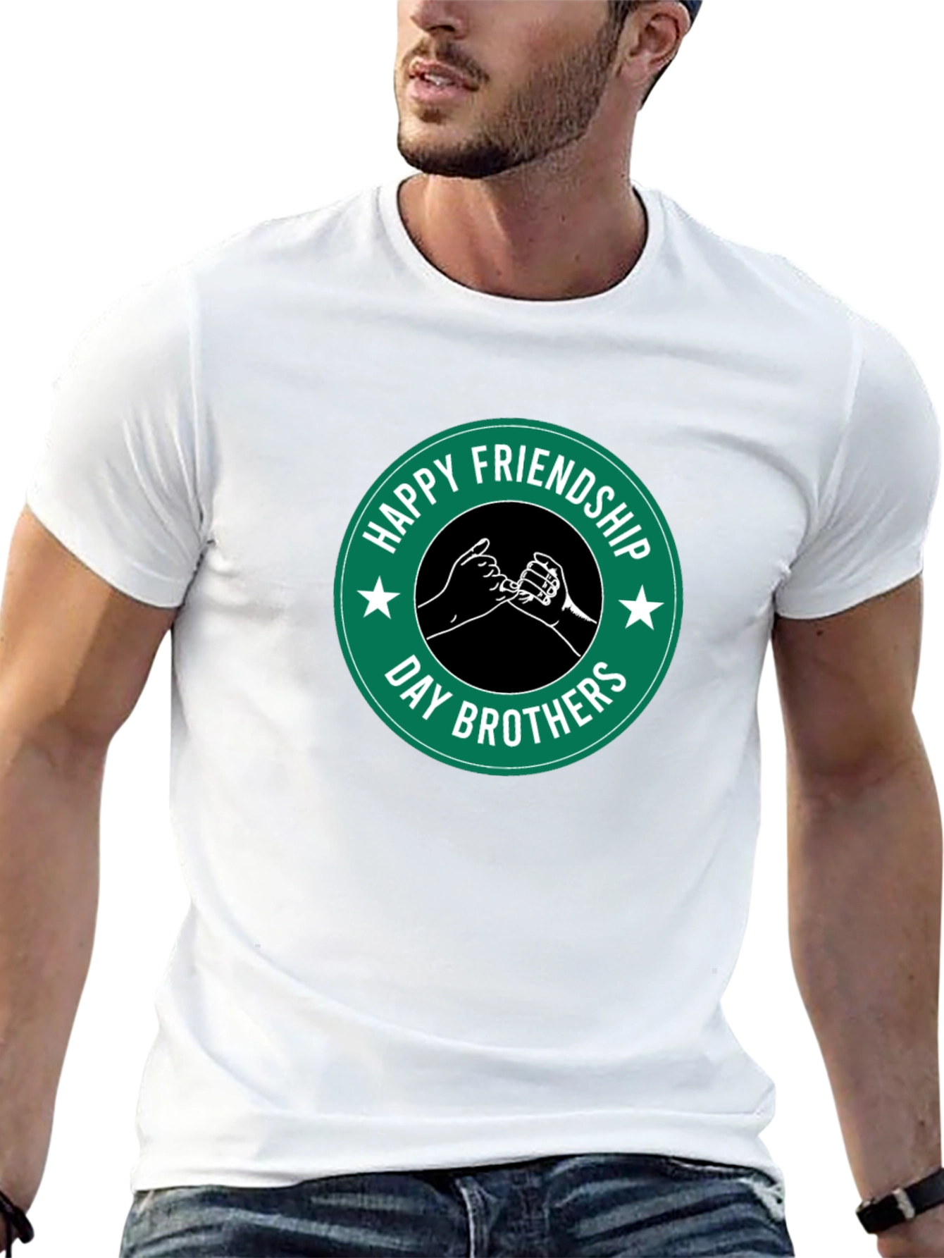 Friendship Day Brothers T-Shirt - Black