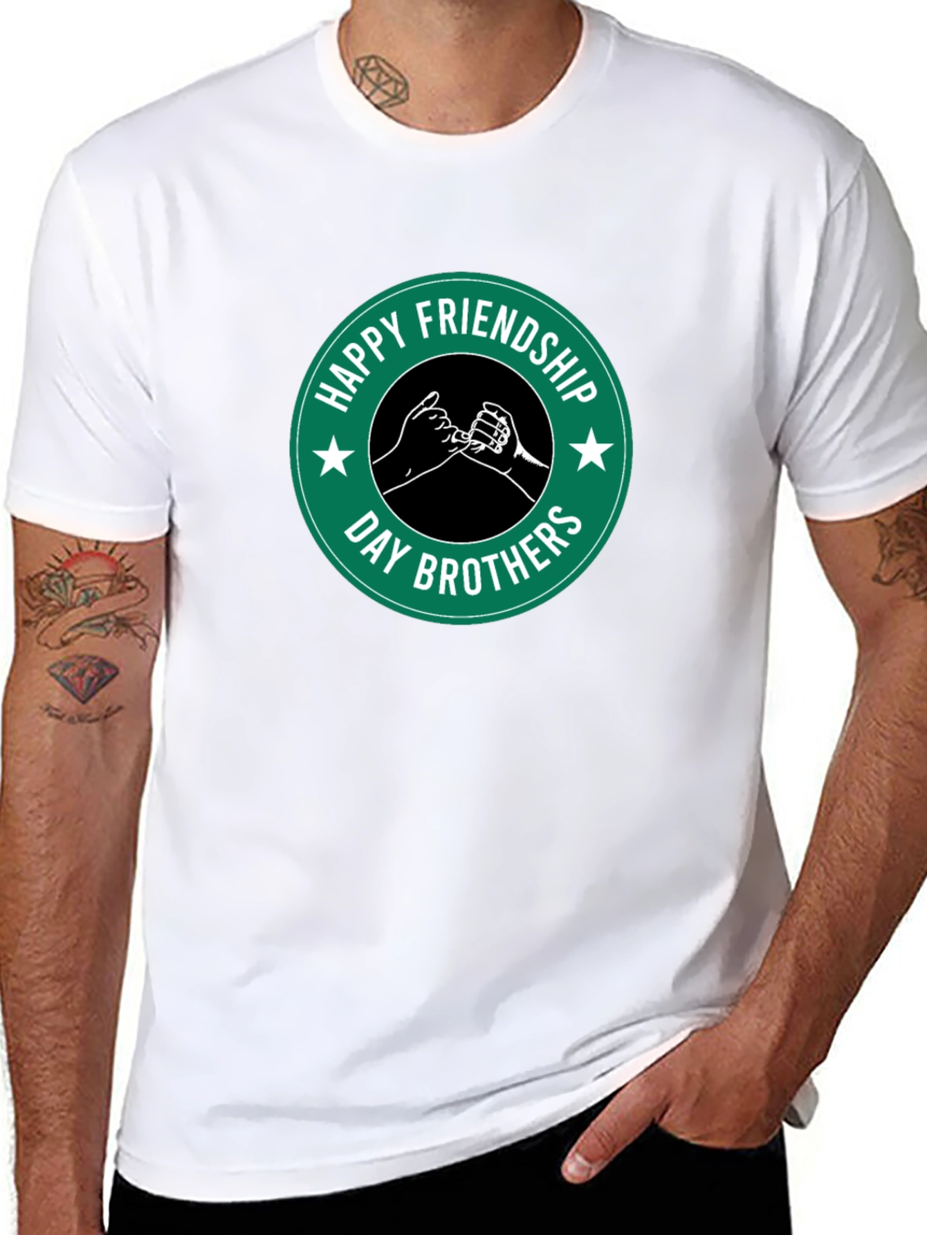 Friendship Day Brothers T-Shirt - Black