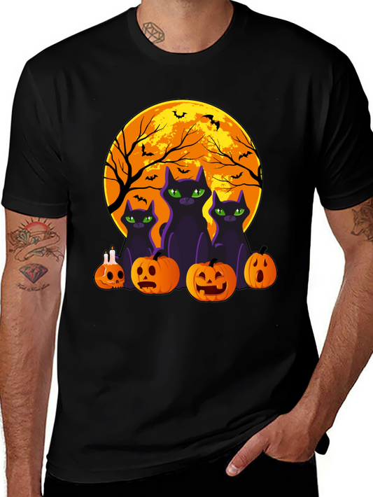 Halloween Cats & Pumpkins T-Shirt