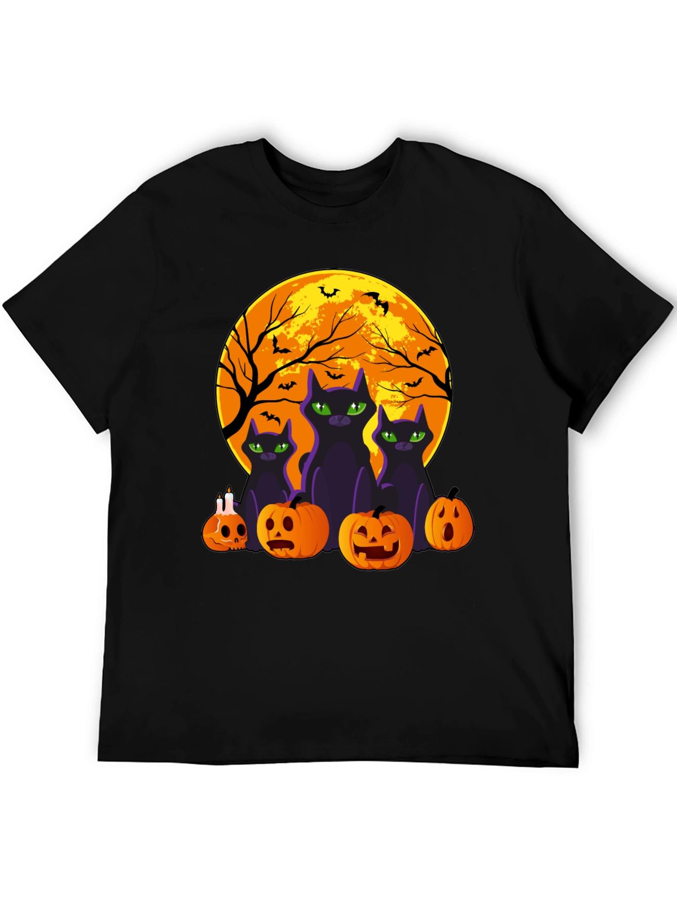 Halloween Cats & Pumpkins T-Shirt