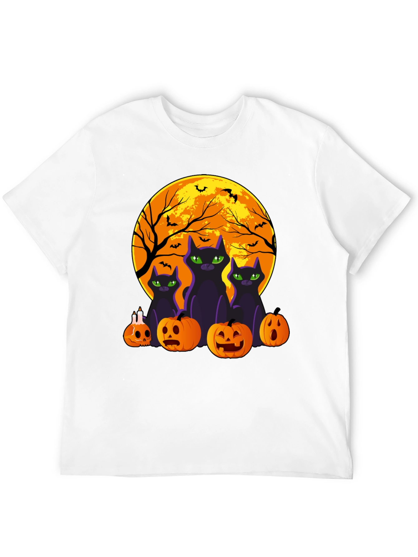 Halloween Cats & Pumpkins T-Shirt