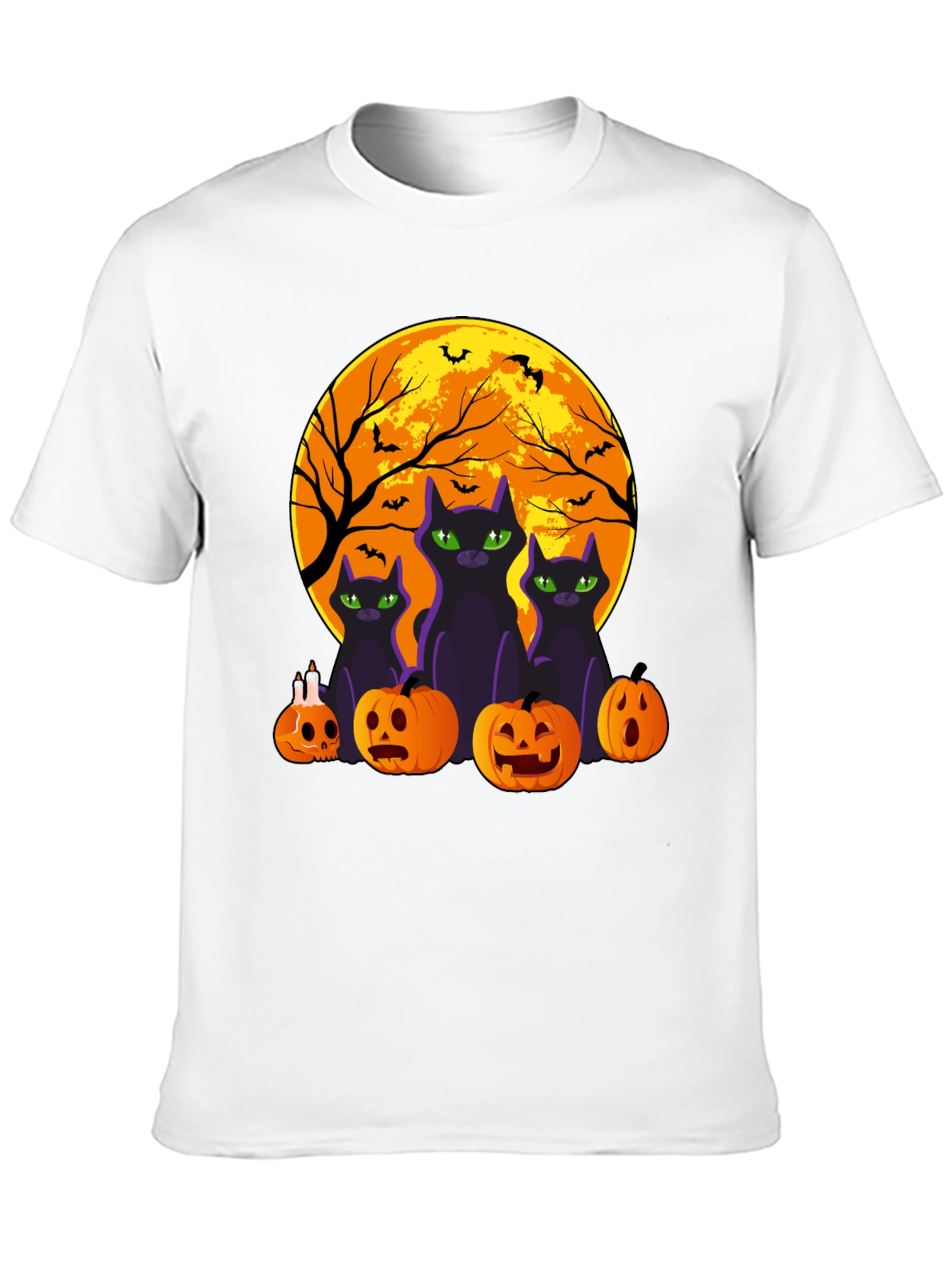 Halloween Cats & Pumpkins T-Shirt
