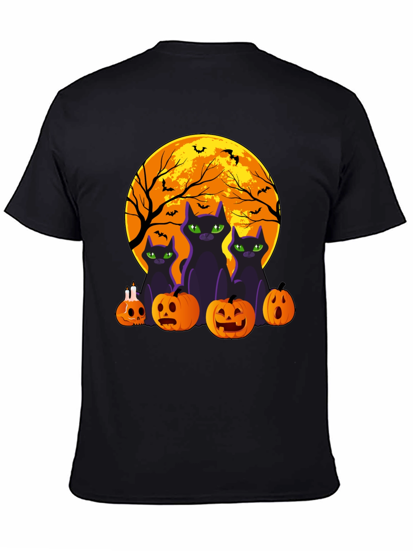 Halloween Cats & Pumpkins T-Shirt
