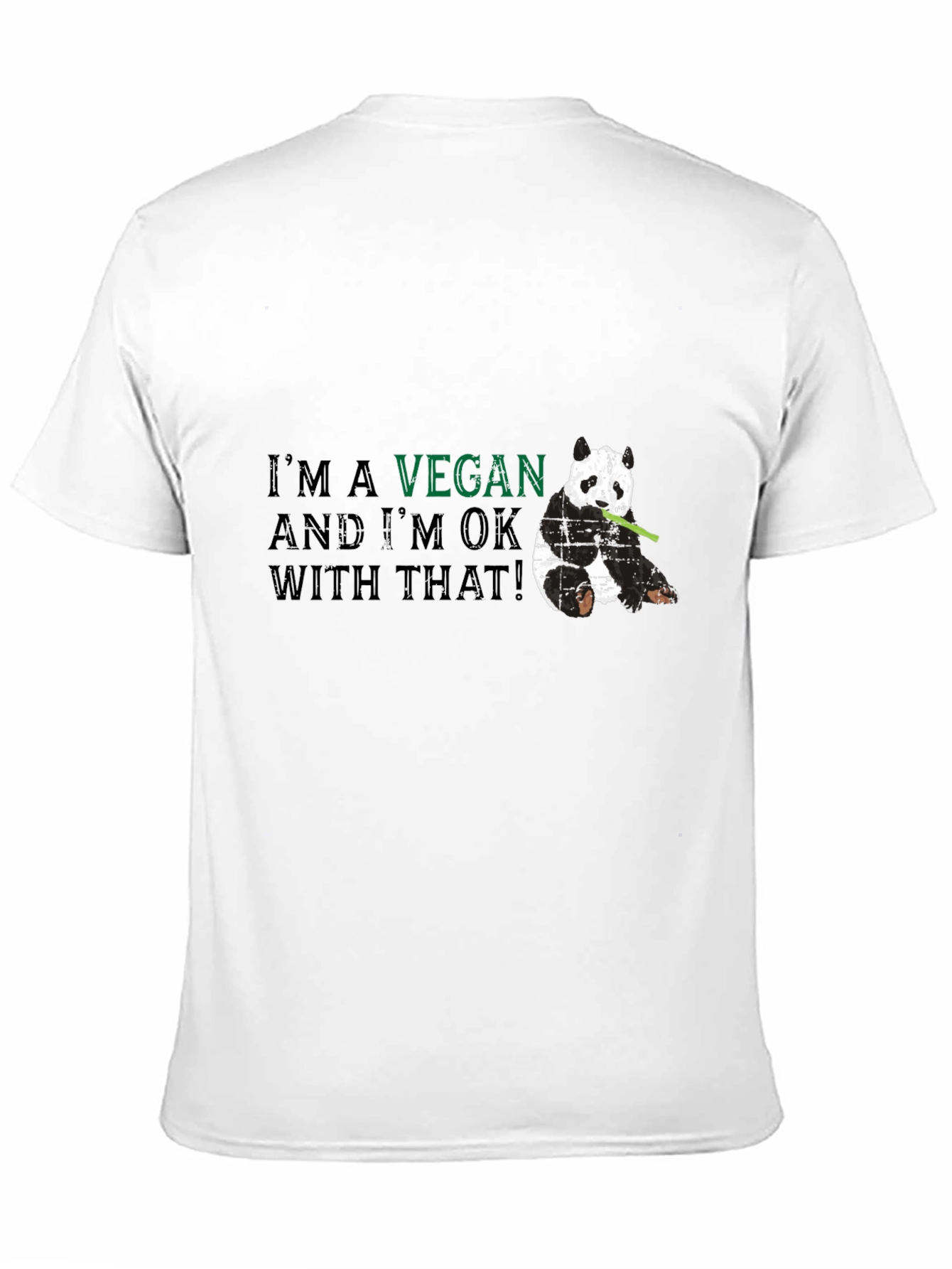 Vegan Panda Graphic T-Shirt