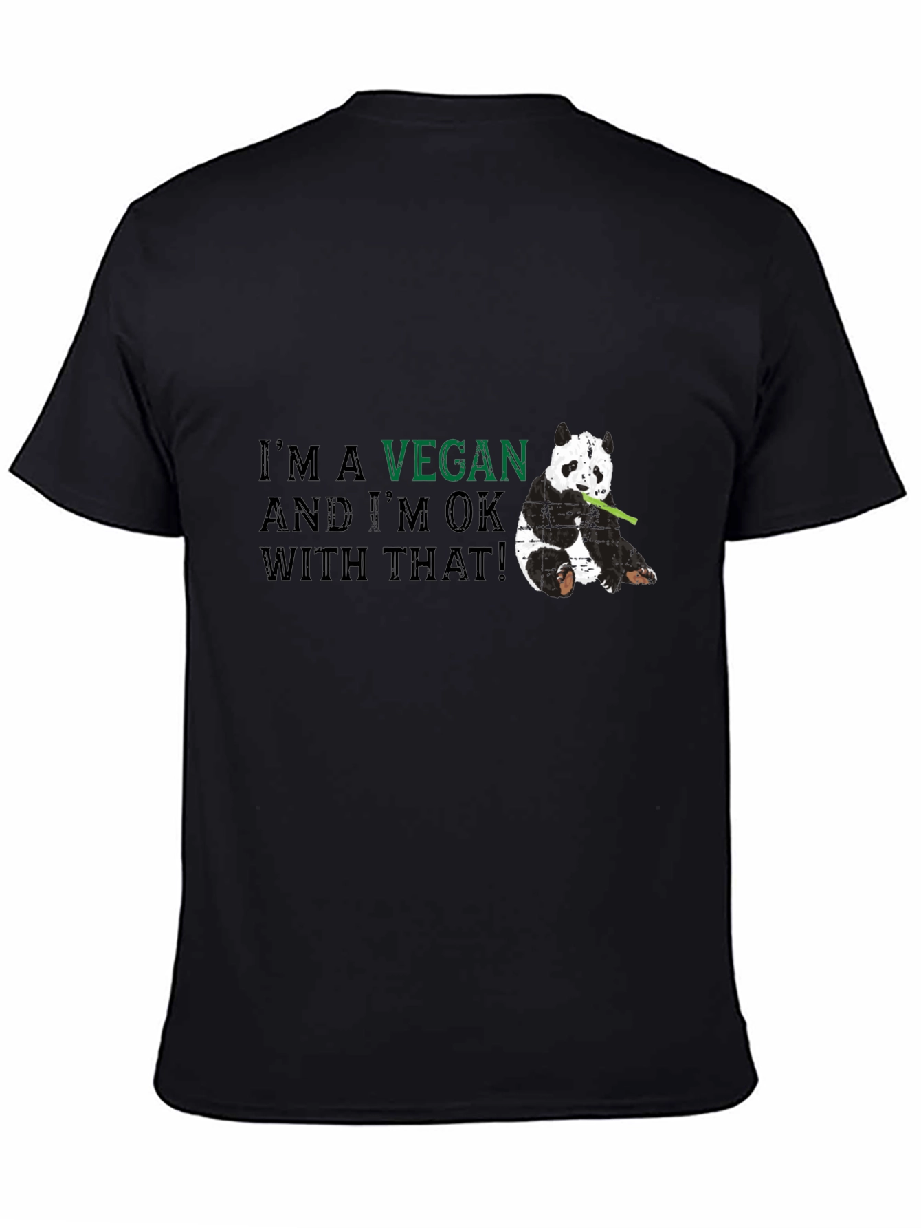 Vegan Panda Graphic T-Shirt